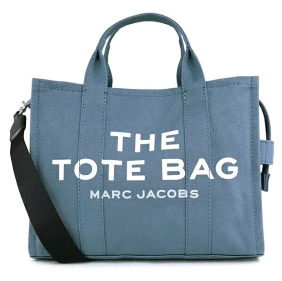 Marc Jacobs Medium Blue Shadow The Tote Canvas‎ Bag - Picture 4 of 16